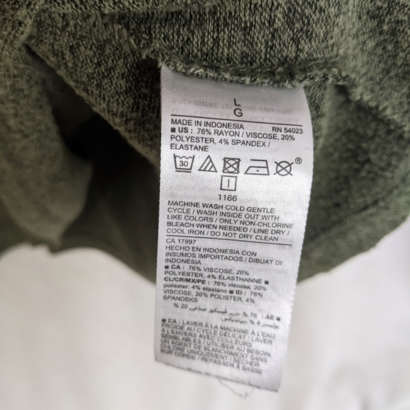 Old Navy Maternity Sz Large Sweater, Heathered Olive Green, Nursing Friendly - Picture 7 of 8